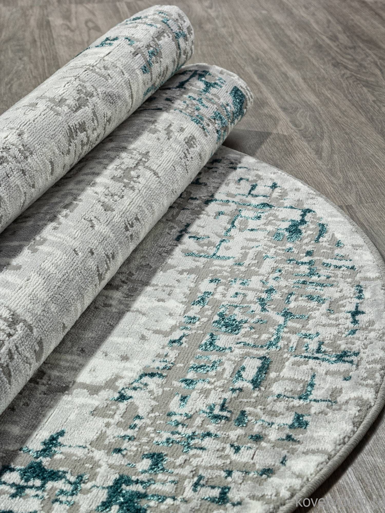 Ковер PALERMO F292 GRAY Овал