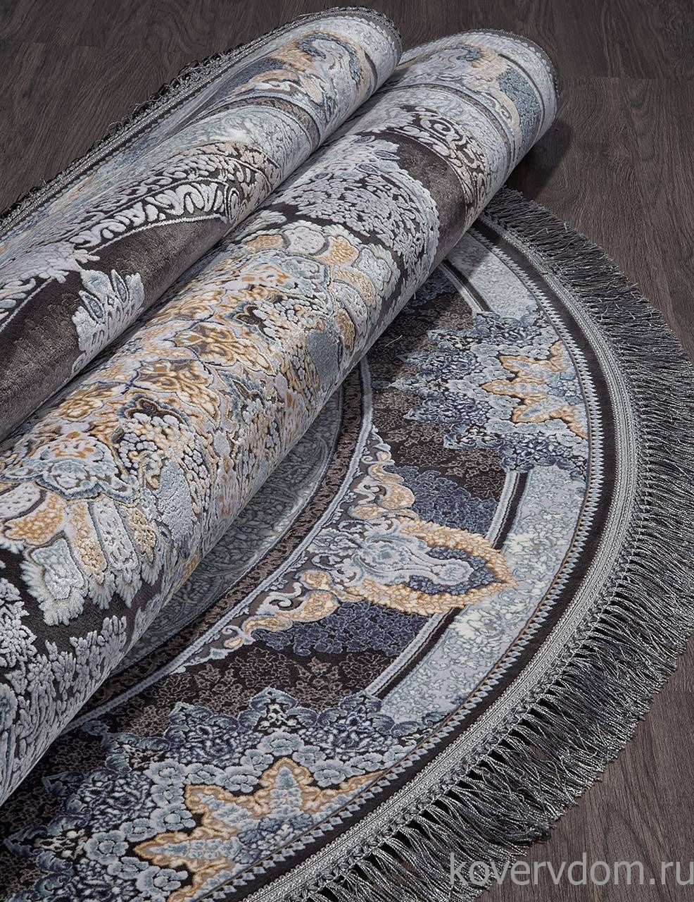 Ковер FARSI 1200 266 DARK GRAY Круг