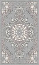 Пушистый круглый ковер NORD F568 GRAY