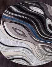 Ковер MEGA CARVING 1385 GRAY Овал