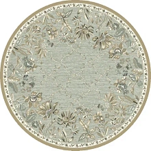 Круглый рельефный ковер бежевый из вискозы GENOVA R 38262 6525 90 КРУГ