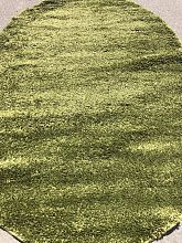 Ковер длинноворсовый зеленый COMFORT SHAGGY 2 s600 GREEN 2 Овал