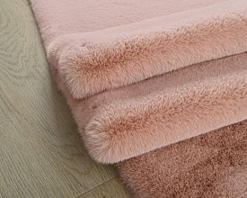Ковер из Китая из искусственного меха RABBIT PREMIUM MS1000 PINK