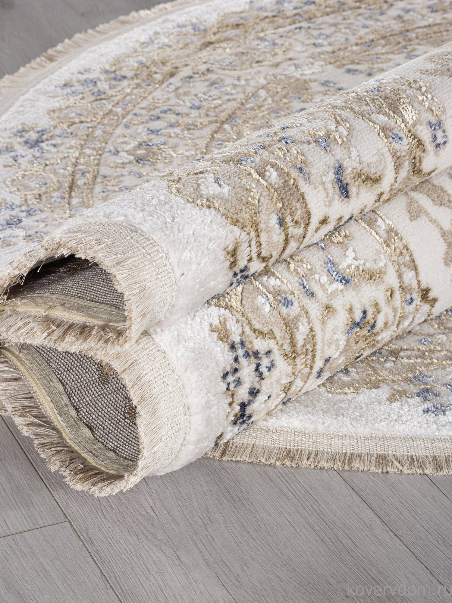 Ковер MOSSO 27239A CREAM / NAVY Овал