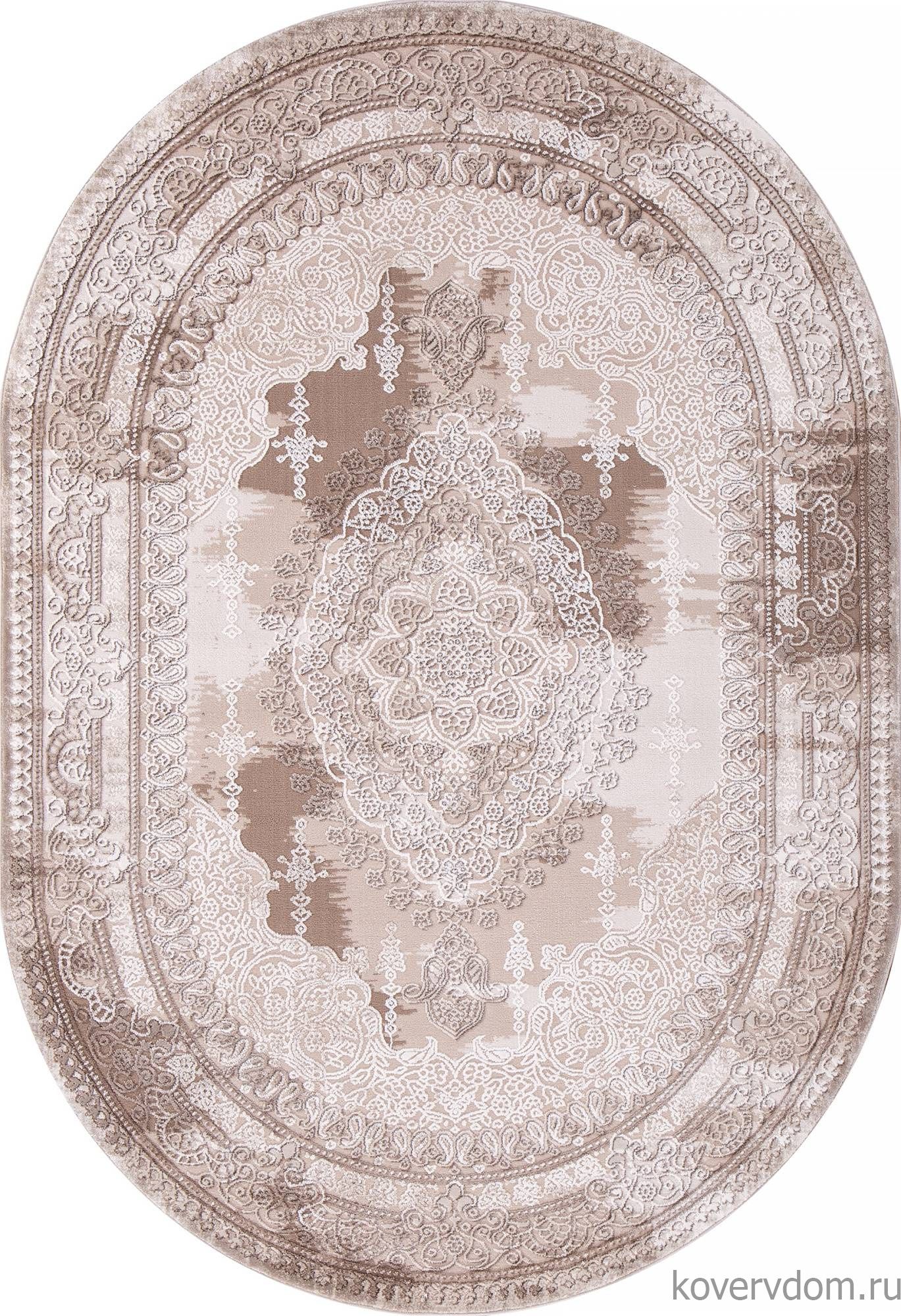 Ковер ARMINA 03704A BROWN / BROWN Овал