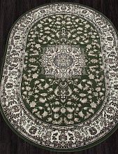 Ковер в зал GAVANA-A D412 GREEN Овал