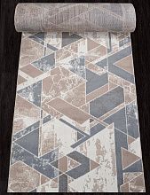 Овальный ковровая Дорожка SIERRA F354 BEIGE-BLUE