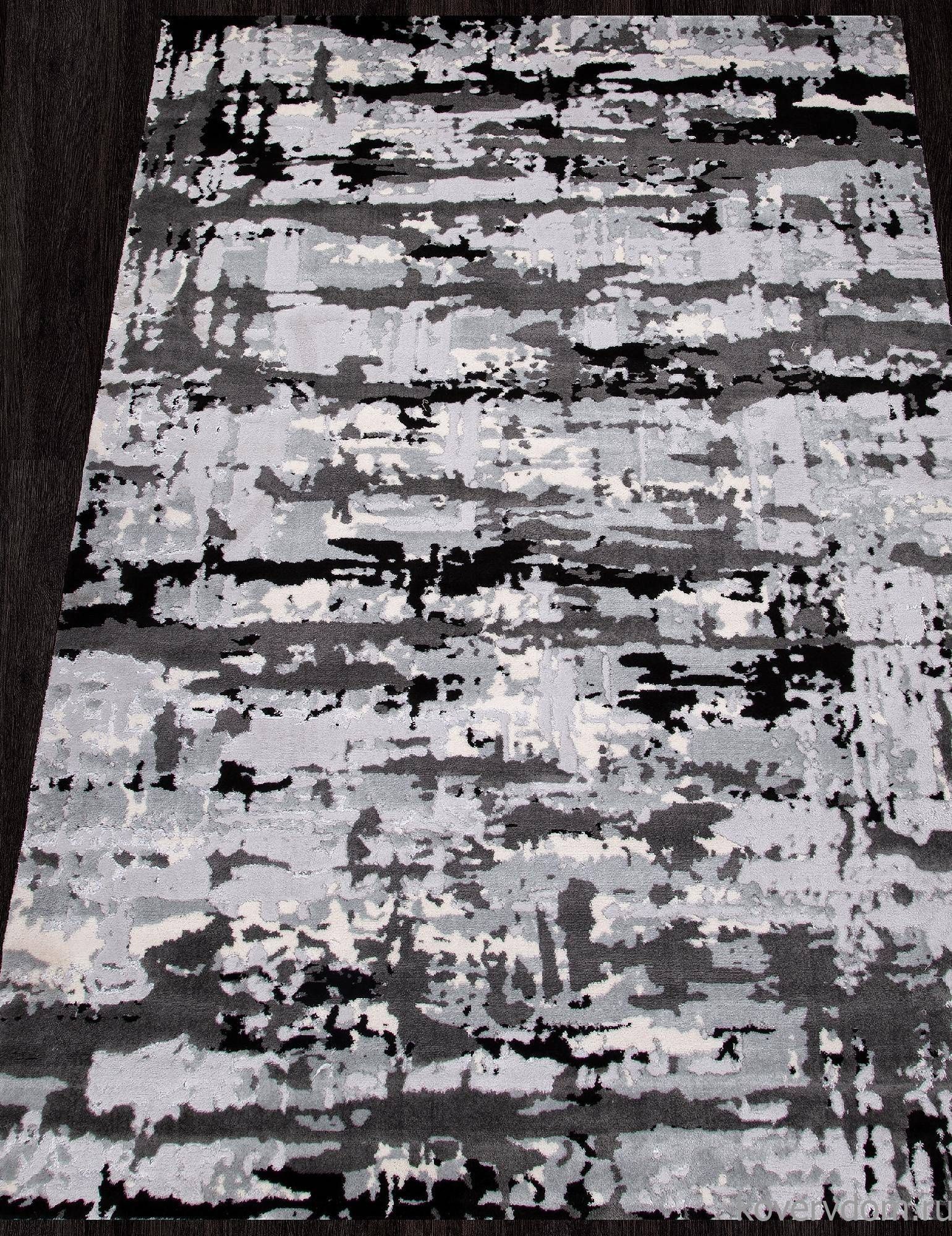 Ковер Valentino Y504A LIGHT GREY SHIRINK / BLACK