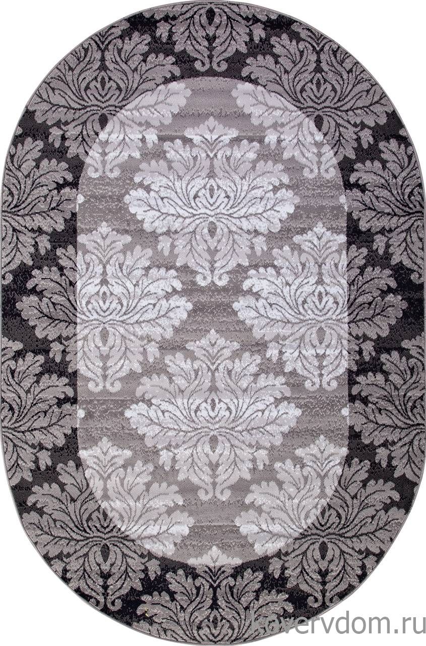 Ковер SILVER D213 GRAY Овал