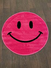 Круглый ковер розовый SMILE 2 NC19 PINK Круг