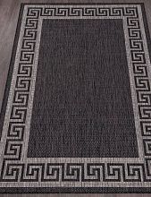Ковер циновка VEGAS S002 BLACK-GRAY