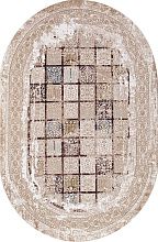Ковер QUANTUM-A 03004B BROWN / BROWN Овал